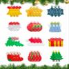 36 Pcs Christmas Mini Push pop Keychain Bubble Squeeze Sensory Fidget Toys, Anxiety Stress Reliever Hand Toys,Party Favors Supplies Christmas Idea Gifts for Kids Adults view 1