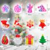36 Pcs Christmas Mini Push pop Keychain Bubble Squeeze Sensory Fidget Toys, Anxiety Stress Reliever Hand Toys,Party Favors Supplies Christmas Idea Gifts for Kids Adults view 2