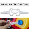 TEYOUYI Replacement Key for Little Tikes Cozy Coupe Accessories for Little Tikes Cozy Coupe Personalized Gifts for Toy Car to Kids 2pcs White view 3