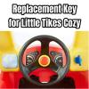 TEYOUYI Replacement Key for Little Tikes Cozy Coupe Accessories for Little Tikes Cozy Coupe Personalized Gifts for Toy Car to Kids 2pcs White view 4