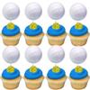 36 PCS Volleyball Cupcake Toppers Sports Ball Cupcake Picks Volleyball Game Player Birthday Cake Decoration for Sports Volleyballs Theme Baby Shower Birthday Party Decorations Supplies view 1