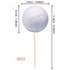 36 PCS Volleyball Cupcake Toppers Sports Ball Cupcake Picks Volleyball Game Player Birthday Cake Decoration for Sports Volleyballs Theme Baby Shower Birthday Party Decorations Supplies view 2