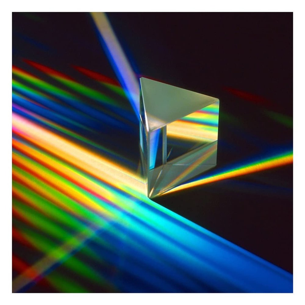 Prisms & Kaleidoscopes Triangular Prism Optical Seven-Color Light Photo Props Crystal Lighting Science Classroom Optics Kits
