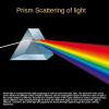 Prisms & Kaleidoscopes Triangular Prism Optical Seven-Color Light Photo Props Crystal Lighting Science Classroom Optics Kits view 2