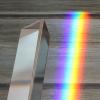 Prisms & Kaleidoscopes Triangular Prism Optical Seven-Color Light Photo Props Crystal Lighting Science Classroom Optics Kits view 3
