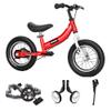 OHIIK Balance Bike 2 in 1 for Kids 2 3 4 5 6 7 Years Old,Balance to Pedals Bike,12 14 16 inch Kids Bike,with Pedal kit,Training Wheels,Brakes (16 inch, Red) view 1
