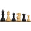 3" Professional Staunton Chess Pieces Only Set- Weighted Ebonized Boxwood view 1