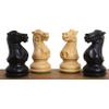 3" Professional Staunton Chess Pieces Only Set- Weighted Ebonized Boxwood view 3