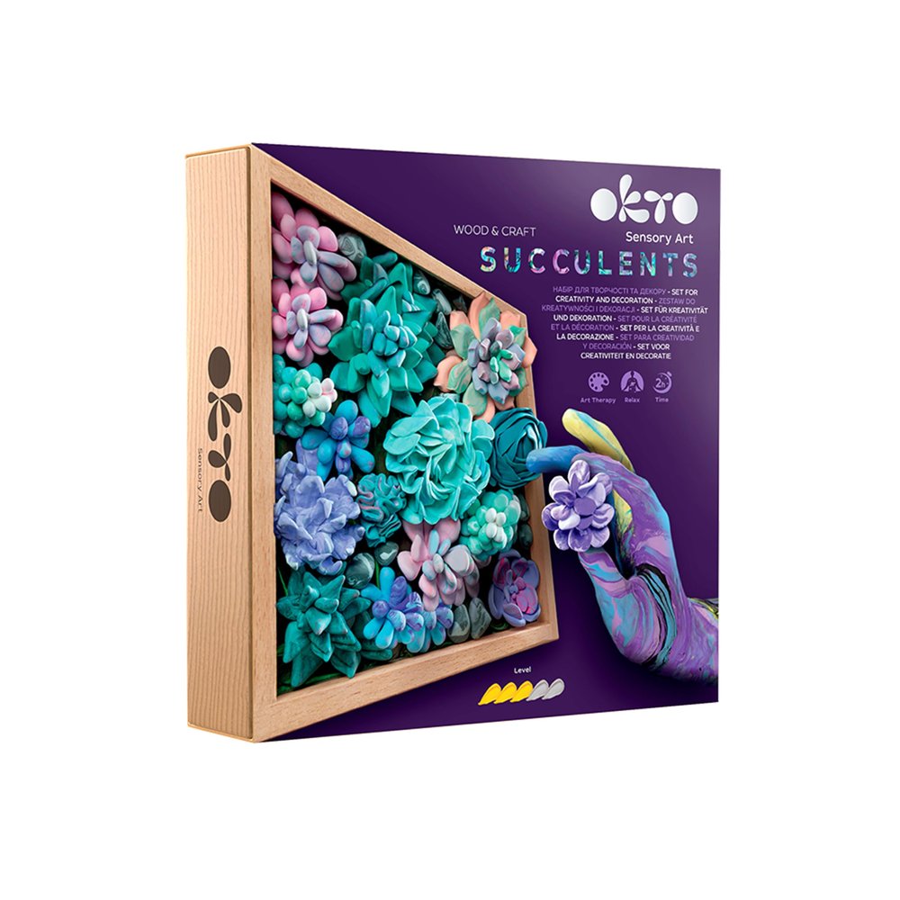 OKTO Clay Tendernes Foam Paint Set, 10010, Multi-Colour, One Size