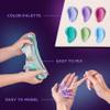 OKTO Clay Tendernes Foam Paint Set, 10010, Multi-Colour, One Size view 4