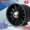 FMS 90mm 12 Blades Ducted Fan EDF with 3670 KV1950 Motor Engine Jet Power System 6S Thrust 2620g for RC Airplane Model Plane view 2