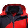 Maiyifu-GJ Men's Slim Fit Zip Up Hoodie Zipper Fleece Color Block Hooded Sweatshirts Long Sleeve Lightweight Hoodies Jacket (Red,X-Large) view 3