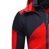 Maiyifu-GJ Men's Slim Fit Zip Up Hoodie Zipper Fleece Color Block Hooded Sweatshirts Long Sleeve Lightweight Hoodies Jacket (Red,X-Large) view 4