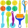 Dough Tools Set for Kids, 13 Pcs Dough Tools Sets for Kids Ages 4-8, Includes Molds Cutters Roller, Rolling Pins, Safety Scissors, Plastic Knife (color02) view 1