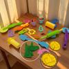 Dough Tools Set for Kids, 13 Pcs Dough Tools Sets for Kids Ages 4-8, Includes Molds Cutters Roller, Rolling Pins, Safety Scissors, Plastic Knife (color02) view 2