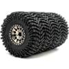 HOBBYSOUL -10mm Negative Offset 2.2 Beadlock Wheels and Tires, 5.0'' Tall tyre & 40mm Wide Rims for RC Mud Crawler All Terrain TRX4 Gen8 Capra Wraith Upgrades,HS701094 view 1