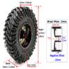 HOBBYSOUL -10mm Negative Offset 2.2 Beadlock Wheels and Tires, 5.0'' Tall tyre & 40mm Wide Rims for RC Mud Crawler All Terrain TRX4 Gen8 Capra Wraith Upgrades,HS701094 view 2