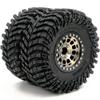 HOBBYSOUL -10mm Negative Offset 2.2 Beadlock Wheels and Tires, 5.0'' Tall tyre & 40mm Wide Rims for RC Mud Crawler All Terrain TRX4 Gen8 Capra Wraith Upgrades,HS701094 view 3