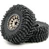 HOBBYSOUL -10mm Negative Offset 2.2 Beadlock Wheels and Tires, 5.0'' Tall tyre & 40mm Wide Rims for RC Mud Crawler All Terrain TRX4 Gen8 Capra Wraith Upgrades,HS701094 view 4