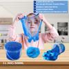 Premade Blueberry Blue Jelly Cube Glimmer Crunchy Crystal Slime, Includes 6 Sets of Add-ins, Sensory and Tactile Stimulation, Stress Relief, Party Favors for Girls & Boys view 2