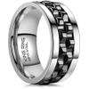 King Ring 8mm Gear Spinner Ring  Ultra Polished Men & Women Stainless Steel Fidget Ring K12  Silver Black 12 view 1