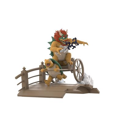 Mighty Jaxx Ukiyo-E Rickshaw Kart: Turtle Daimao Art Toy