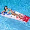 74" Inflatable Patriotic Stars Suntanner Pool Float Mattress view 2