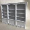 1:12 Scale Dollhouse Bookshelf (White), Miniature Wooden Bookcase Display Cabinet for Dollhouse Furniture, Collector's Decoration Accessory view 4