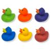 Cool Rubber Ducks (2") Standard Size. (12 Pack) Cute Duck Bath Tub Pool Toys. (Solid Color Rubber Duckies) view 3