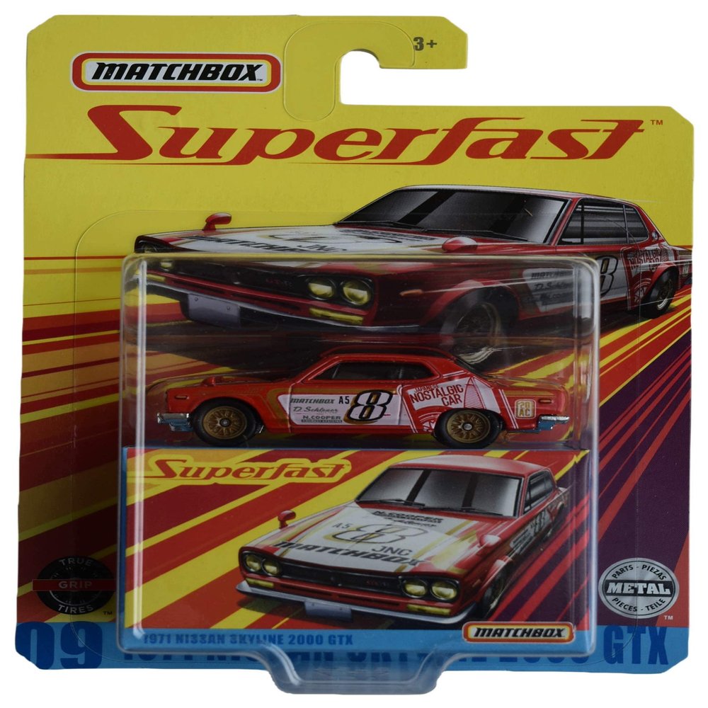 Matchbox 1971 Nissan Skyline 2000 GTX, Superfast