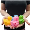 Cool Rubber Ducks (2") Standard Size. (12 Pack) Cute Duck Bath Tub Pool Toys. (Pixelated Robot Rubber Ducks) view 2