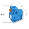 Cool Rubber Ducks (2") Standard Size. (12 Pack) Cute Duck Bath Tub Pool Toys. (Pixelated Robot Rubber Ducks) view 3