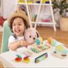 B. toys  Make a Melody  9 Pieces Wooden Musical Instruments  Xylophone, Tambourine, Harmonica  Drawstring Storage Bag  2+ Years view 3