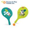 B. toys  Bounce & Play Paddle Set  Sports & Outdoor  Paddle Ball Game  2 Colorful Paddles & 1 Ball  Active Play for Kids, Toddlers  3+ Years view 2
