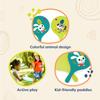 B. toys  Bounce & Play Paddle Set  Sports & Outdoor  Paddle Ball Game  2 Colorful Paddles & 1 Ball  Active Play for Kids, Toddlers  3+ Years view 4