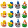 Cool Rubber Ducks (2") Standard Size. (12 Pack) Cute Duck Bath Tub Pool Toys. (Carnival Themed Rubber Ducks) view 1