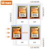 4 Pocket Top Loader Sleeves, Trading Card Binder Pages, Baseball Card Storage Sleeves for 3 Ring Binder-50 Pages view 2