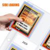 4 Pocket Top Loader Sleeves, Trading Card Binder Pages, Baseball Card Storage Sleeves for 3 Ring Binder-50 Pages view 4