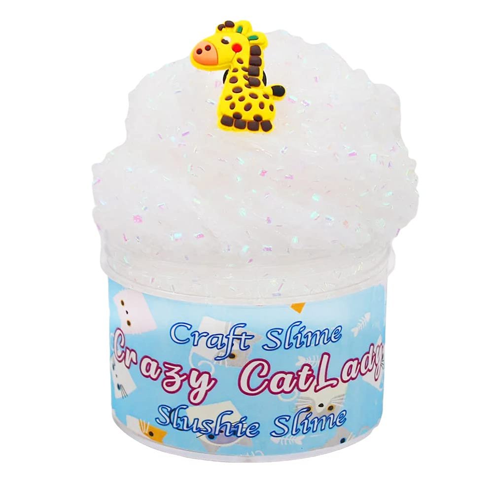 FLINPEX Butter Cloud Slime Kit - DIY Unmixed Snow Rice for Girls and Boys, Education Party Favor Gift and Birthday - Fluffy, Soft, 70ml 2.5Oz (White)