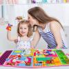 OKOOKO Dress Up House Felt Board 35PCS Double-Sided Foldable Dress Up Teaching Girls Toy Preschool Crafts Storytelling Early Learning Interactive Play Kit for Toddlers Kids view 4