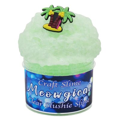 FLINPEX Butter Slime Kit Cloud Slime DIY Unmixed Snow Rice Slime kit for Girls, Education Party Favor Gift and Birthday, Slime kit for Boys, Slime Kits, Fluffy, Soft, 70ml 2.5Oz (Green)