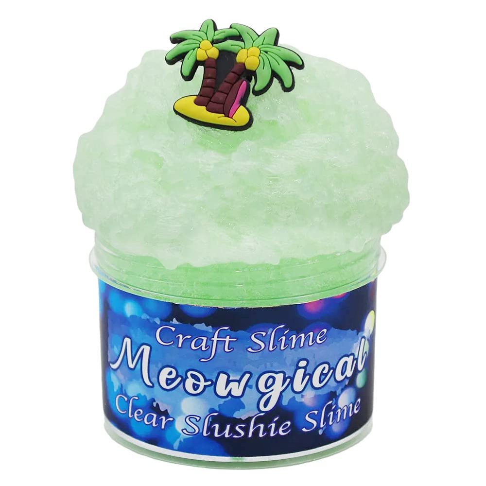 FLINPEX Butter Slime Kit Cloud Slime DIY Unmixed Snow Rice Slime kit for Girls, Education Party Favor Gift and Birthday, Slime kit for Boys, Slime Kits, Fluffy, Soft, 70ml 2.5Oz (Green)