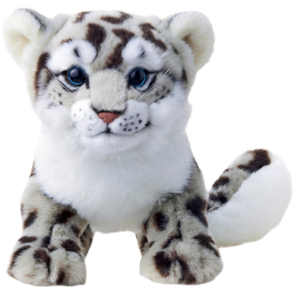 keaiart-ly Lifelike Snow Leopard Plush Toy, Cute Snow Leopard Stuffed Animals Toys Doll, Soft Plush Stuffed Animal Plushie, Original Design Toy