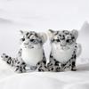 keaiart-ly Lifelike Snow Leopard Plush Toy, Cute Snow Leopard Stuffed Animals Toys Doll, Soft Plush Stuffed Animal Plushie, Original Design Toy view 3