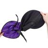 Zando Kids Witch Hat for Women & Girls - Purple Rose Witch Hat for Halloween Decoration & Party - One Size view 3
