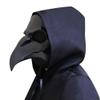Cafele Steampunk Plague Doctor Bird Mask with LED Light, Retro Long Nose Beak Cosplay Halloween Masquerade Costume Props (Black no LED) view 1