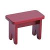 Mini Simulation Wooden Grand Piano with Stool for 1:12 Doll House Furniture and Accessory Red Doll Accessories view 4