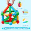 TOKBLOK Magnetic Blocks for 3 Years Old Girls Boys Magnetic Building Sticks Preschool Educational Learning STEM Toys Toddler Montessori Magnet Toys Kids Gift - 76Pcs Starter Set view 3