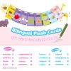 TimingSXD 161 Cards Spanish Flash Cards for Kids,Bilingual Flash Cards for Toddler/Beginning - ABC,Numbers,Colors,Shapes Espaol/English Talking Flash Cards for Preschool,Kindergarten,Ages 1-8 view 2