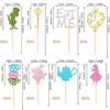 25 PCS Magic Alice Cupcake Toppers Alice Happy Birthday Cake Topper Glitter Bowl Key Fairy Poker Clock Eat Me Cupcake Picks for Alice Theme Birthday Tea Party Cake Decorations Supplies view 2